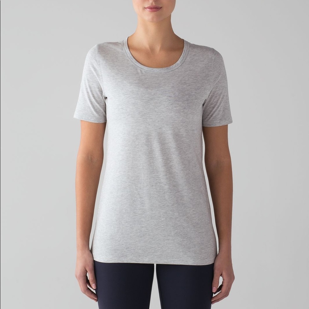 Lululemon Love Tee Crew II Heathered Vapor
